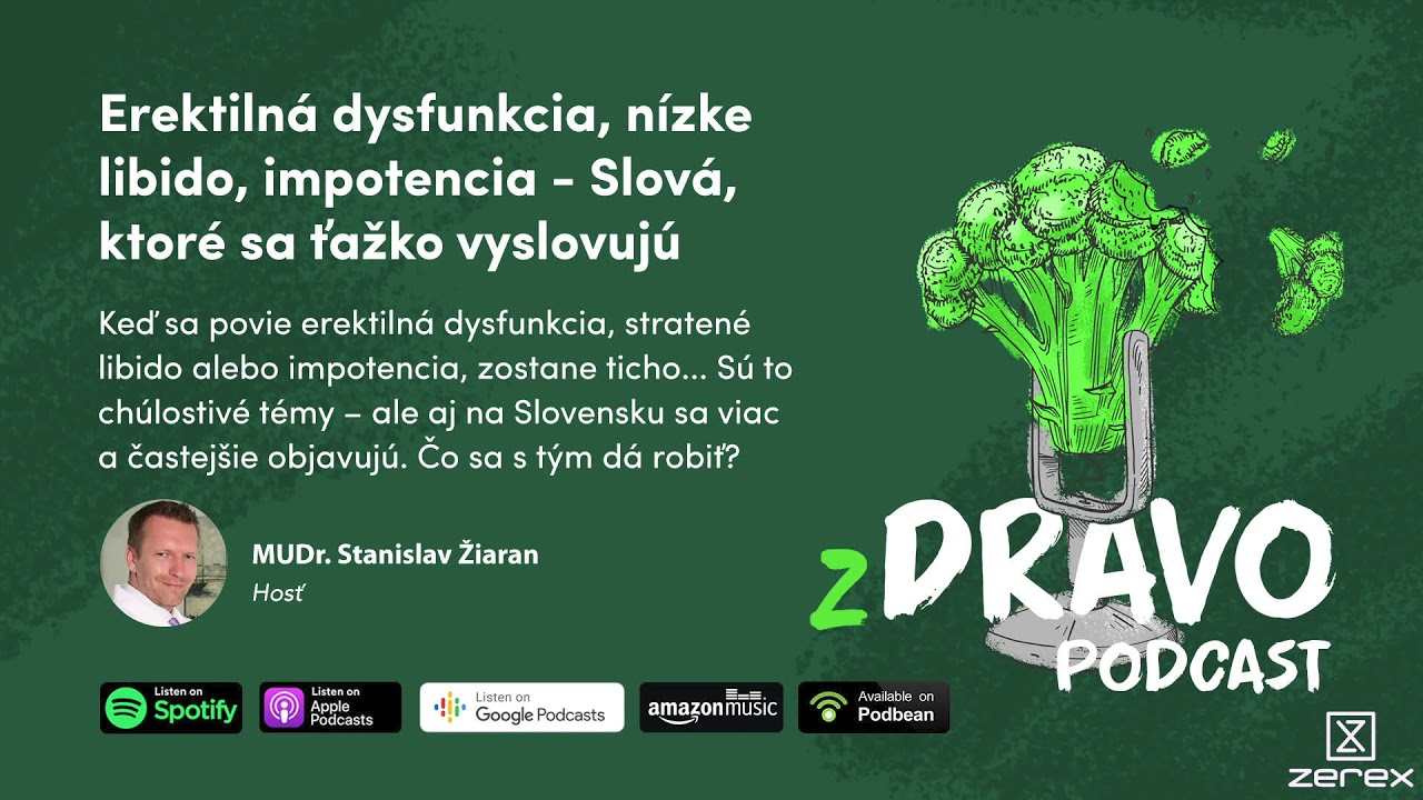 (Z)Dravo #4: Erektilná dysfunkcia, nízke libido, impotencia. Hosť: MUDr. Stanislav Žiaran | Podcast