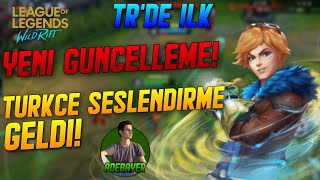 Türkçe Seslendi̇rme Geldi̇ Yeni Güncelleme Lol Mobile Wild Rift - Adebayer
