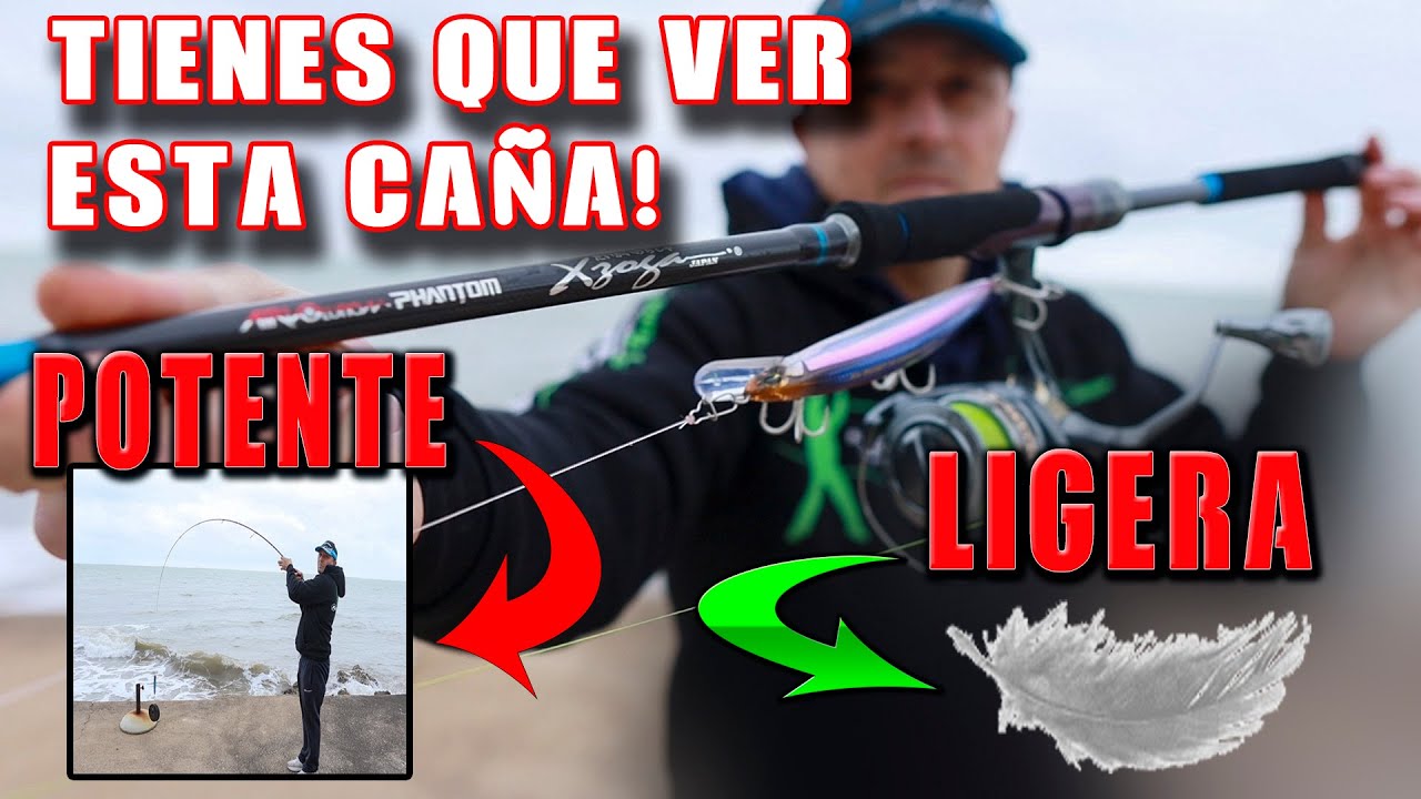 TIENES QUE VER! LA  NUEVA CAÑA LIGERA Y POTENTE DE SPINNING CAÑA DE PESCAR X-ZOGA AIRVO PHANTOM