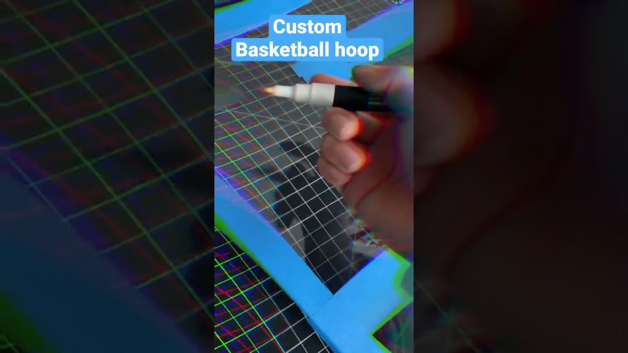 Custom indoor basketball hoop