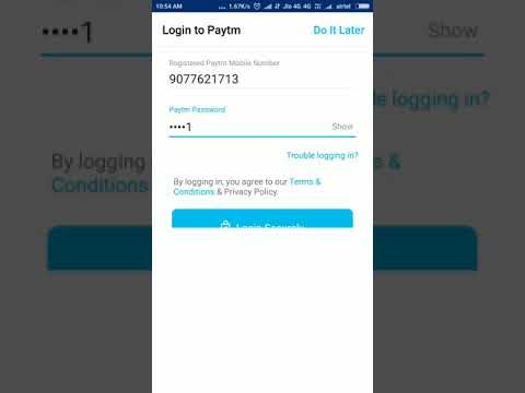 Paytm Login Error