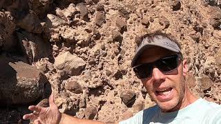 Geologic story behind the rock layers below the Perrine Bridge, near Twin Falls, in southern Idaho