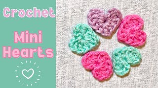 CROCHET MINI HEARTS SCRAP BUSTER BEGINNER PROJECT