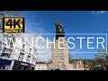 Winchester england  united kingdom 1 hour walking tour in 4k