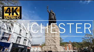 WINCHESTER, ENGLAND  - UNITED KINGDOM [1 Hour - 4K \/ HDR - Walking Tour] #winchester #travel #viral