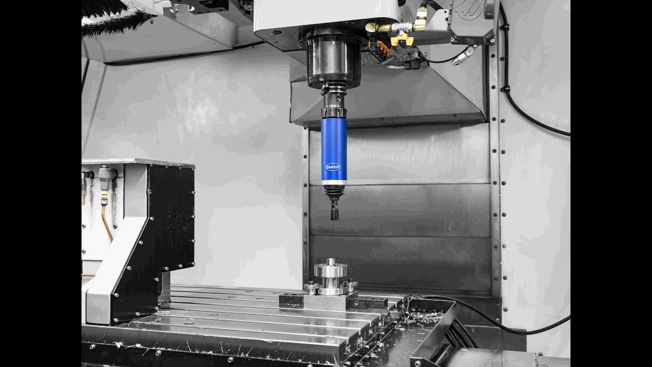 DIATEST Wireless probe holder for inprocess measurement in a CNC Milling Machine