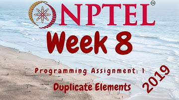 NPTEL | Joy of Computing using Python | Week-8 Programming Assignment  Duplicate Elements Solution