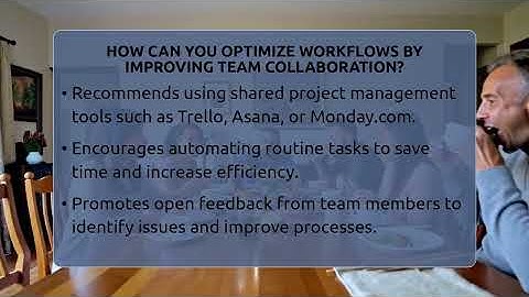 How Can You Optimize Workflows By Improving Team Collaboration? - The Personal Growth Path