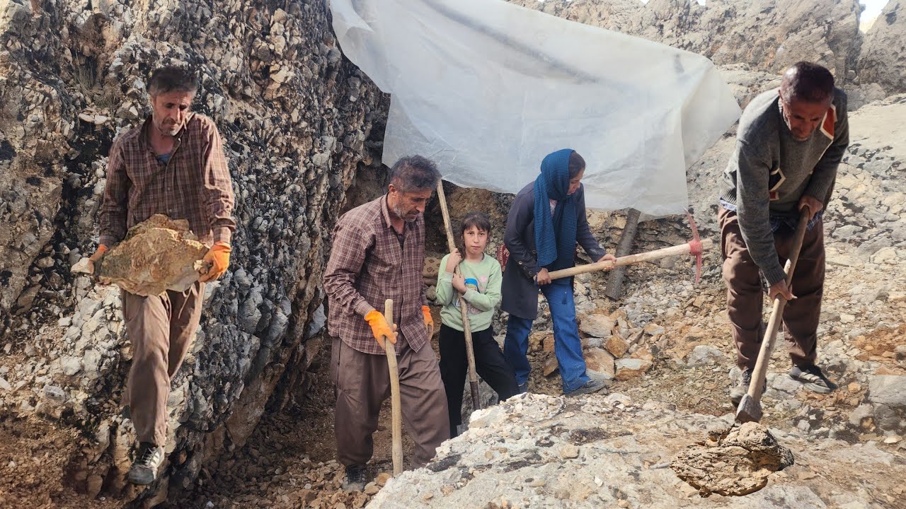Жизнь в пещерной 🪨| Борьба кочевников за выживание и восстановление убежища в горах🏔