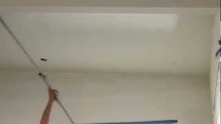How To Spray Paint A Ceiling Using An Airless Sprayer Then Back Rolling