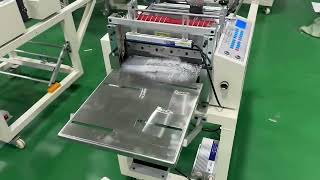PVC sheet roll cutting machine with a machine vision camera