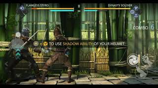 Learning fight to through gameplay#realme2pro #shadowfight3 screenshot 3