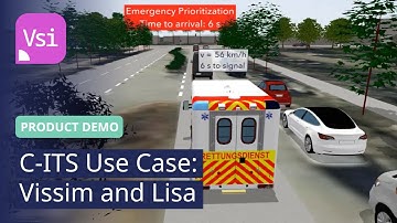 C-ITS Use Case: Vissim and Lisa | PTV Vissim | Product Demo