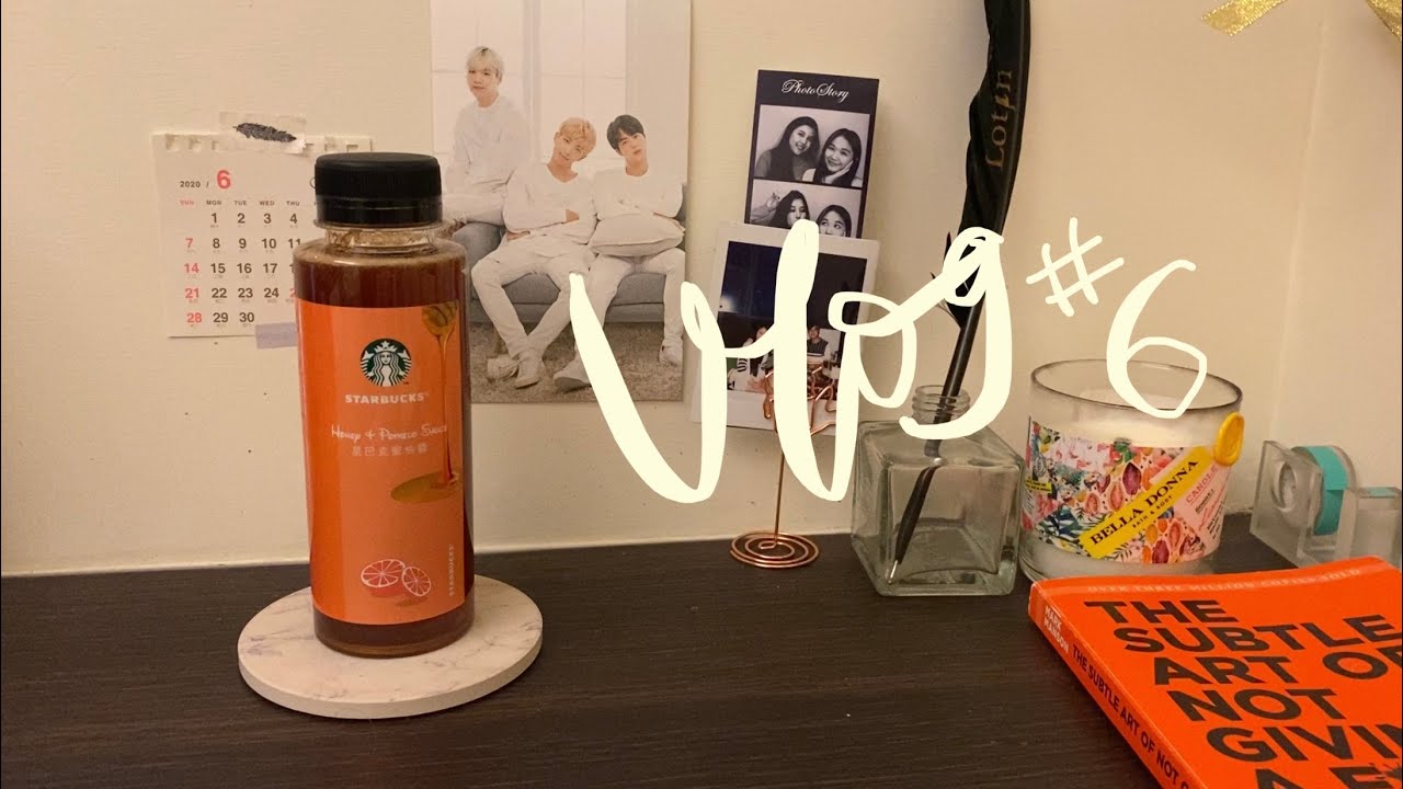 vlog 6 finals week Starbucks’ honey and pomelo sauce 🍯 YouTube