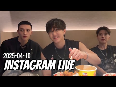 Hyunjin, Changbin, Seungmin Instagram Live. 2025-04-10 | STRAY KIDS