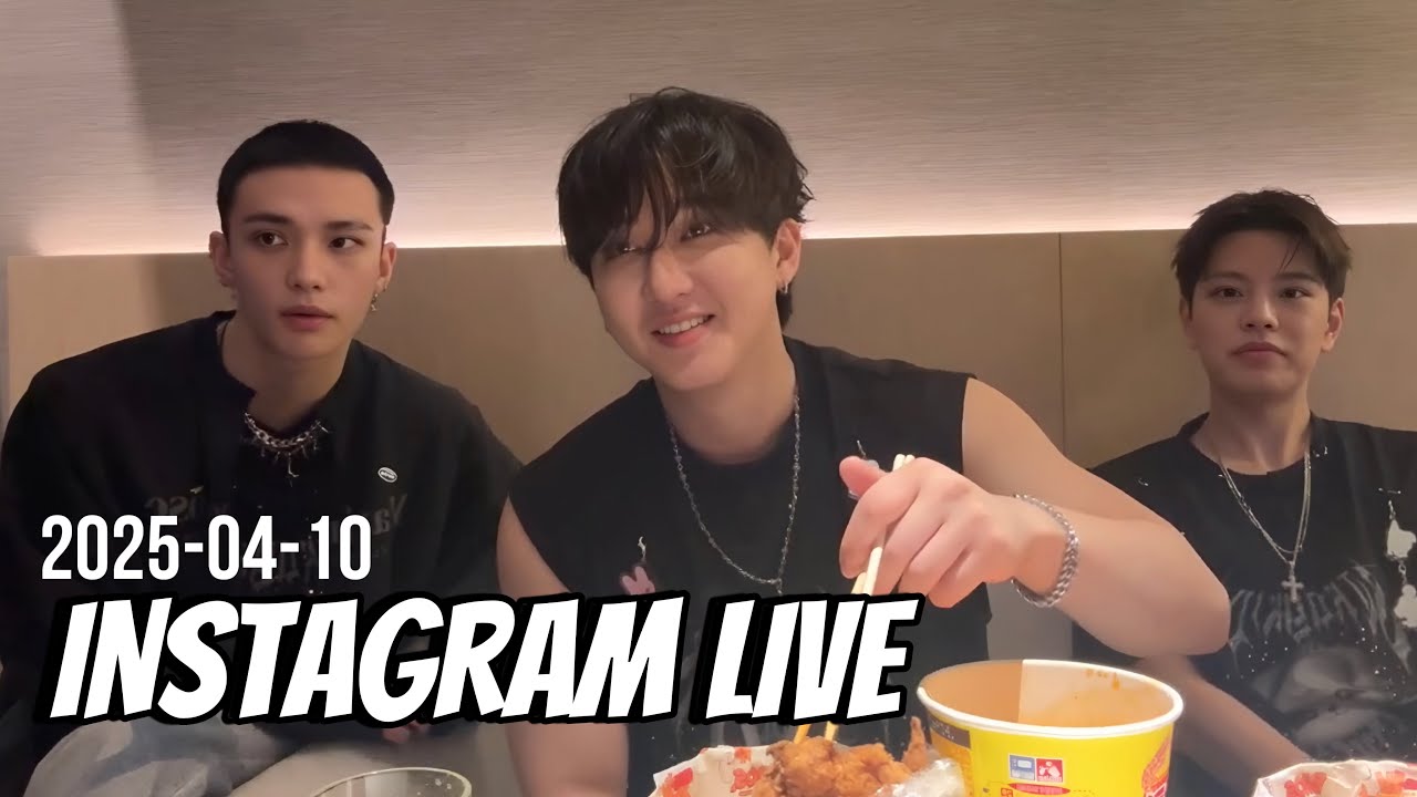 Hyunjin, Changbin, Seungmin Instagram Live. 2025-04-10 | STRAY KIDS