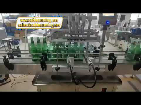 Small Plastic Glass Round Bottle Beer Drink Honey Liquid Paste Pneumatic Filling Machine Line