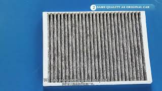 Oem 21072736 - 00 - A Cabin Air Outer Filter With Activated Carbon For Tesla Model S 2016 - 2023