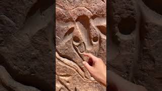 CRYING COWS of Tegharghart 8,000-year-old Neolithic rock art 25 kilometers south of Djanet, Algeria