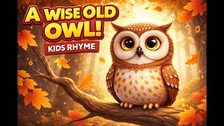 A Wise Old Owl 🦉 | Nursery Rhymes for Kids | Calm Learning Song