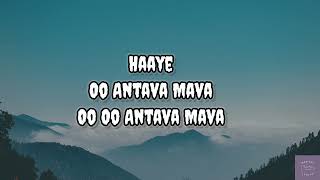 Oo Antava..Oo Oo Antava (Lyrics) || Pushpa | Allu Arjun #pushpa #alluarjun