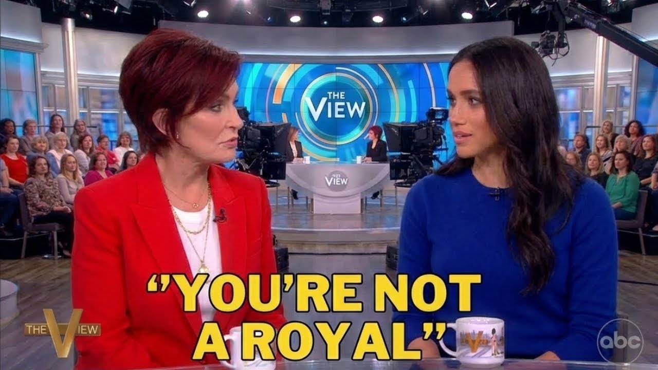 Sharon Osbourne ERUPTS at Meghan Markle LIVE on The View | Heated Argument