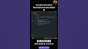 Build a Bitcoin Tracker in 60 Seconds! ⏱️🐍 #Python