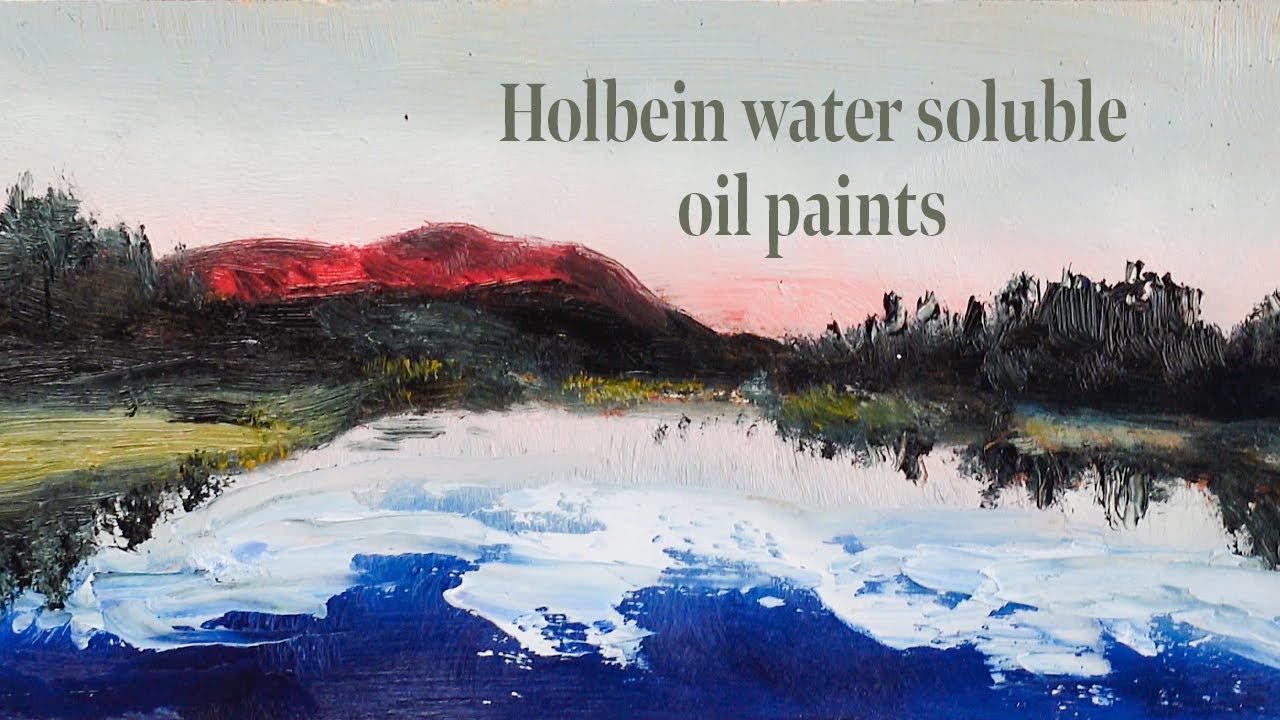 Swatching and painting with Holbein Aqua Duo water soluble oils