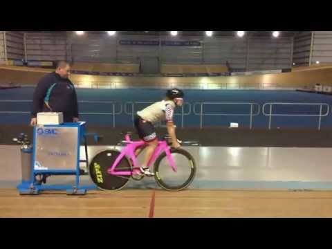 Slow motion standing start Lizanne Wilmot