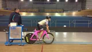 Slow motion standing start Lizanne Wilmot