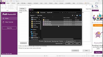 Cách nối, ghép file PDF bằng Foxit PhantomPDF Reader nhanh, đơn giản