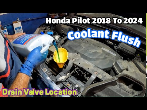 Coolant FLUSH on Honda Pilot 2018 to 2024 - YouTube