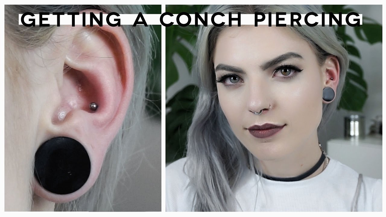 GETTING A CONCH PIERCING | failed vlog - YouTube