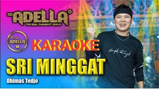 SRI MINGGAT Dhimas Tedjo OM ADELLA||Karaoke versi dangdut lambada