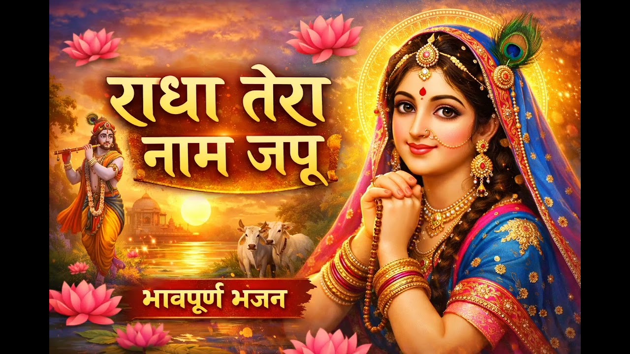Radha Tera Naam Japu ❤️ | राधा राधा नाम जप | Beautiful Radha Krishna Bhajan | New Krishna Bhajan