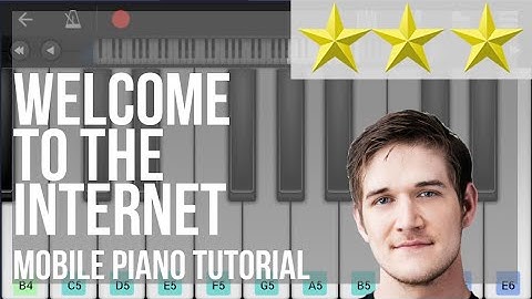 Mobile Piano Tutorial: How to play Welcome to the Internet by Bo Burnham