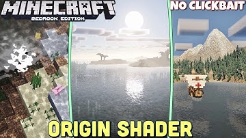Origin Shader for MCPE 1.17+ (JAVA SHADER WATER in MCPE FINALLY) Best New Ultra Realistic Shader