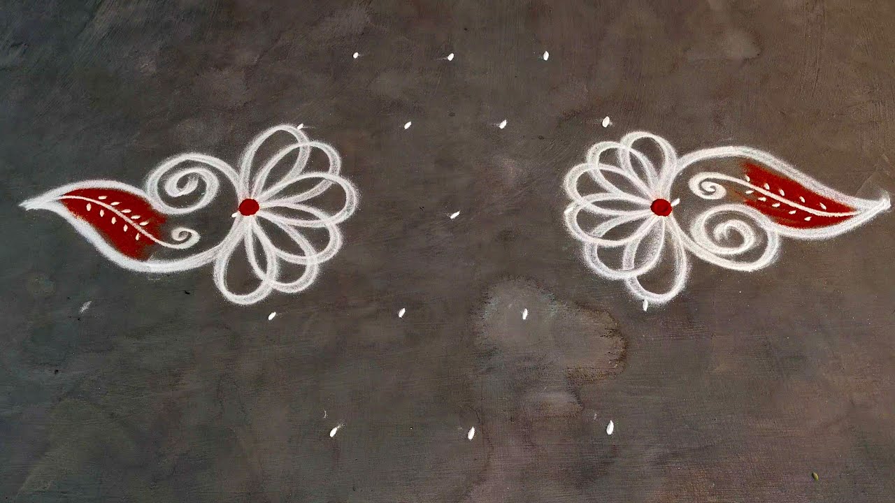 Margazhi special sangu kolam🌹Dhanurmasam Chukkala Muggulu🌹Simple New Year muggulu🌹 Creative Rangolis