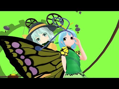 【東方MMD】ラルバちゃんとこいしちゃんで、マトリョシカを踊ってもらった。