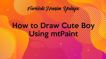 How to Draw Cute Boy Using mtPaint