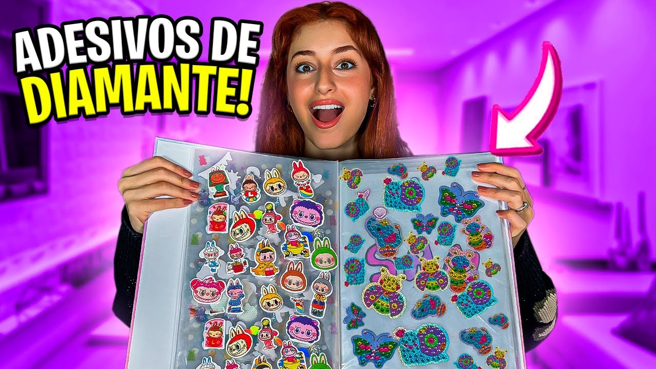 COMPLETANDO MEU ÁLBUM DE ADESIVOS!!!