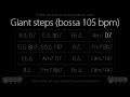 Giant steps  : Backing track (bossa)