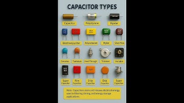 🔋 Capacitor Types Explained in 30 Seconds ⚡ | Electronics Basics