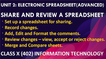 UNIT-2 | ELECTRONIC SPREADSHEET (ADVANCED) | WHAT IF SCENARIOS/TOOL | GOAL SEEK | SOLVER | X - 402