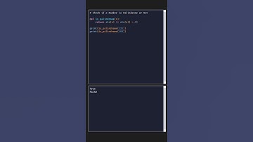 Check Number is #Palindrome or not Using String #pythonstrings #python