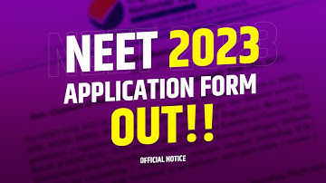 NEET 2023 Application Form Out | NEET Registration Date | NEET 2023 latest News Today | NEET 2023