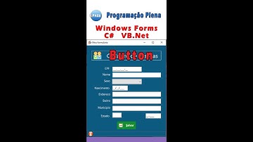 Inserir 𝘽𝙪𝙩𝙩𝙤𝙣 no formulário com C# e VB.Net, formatando entradas.  Visual Studio 2022 / 2019