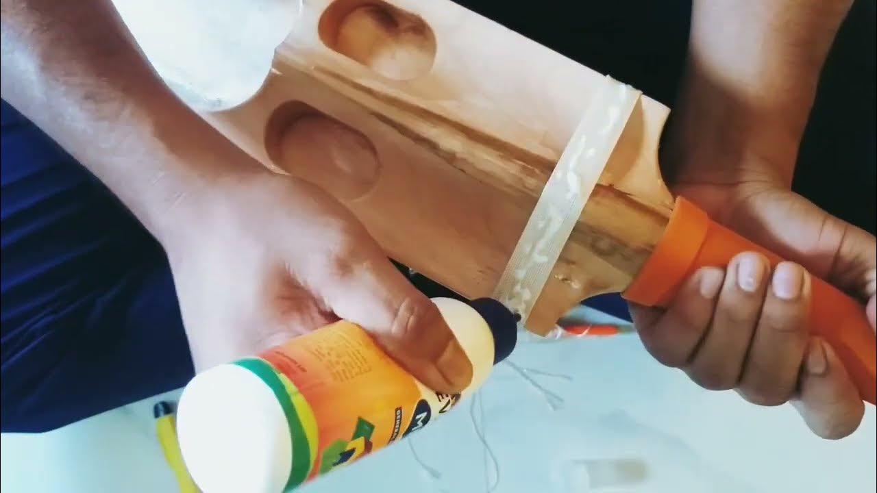 CRICKET BAT BINDING AT HOME CRICKET BAT REPAIRING BANDAGE