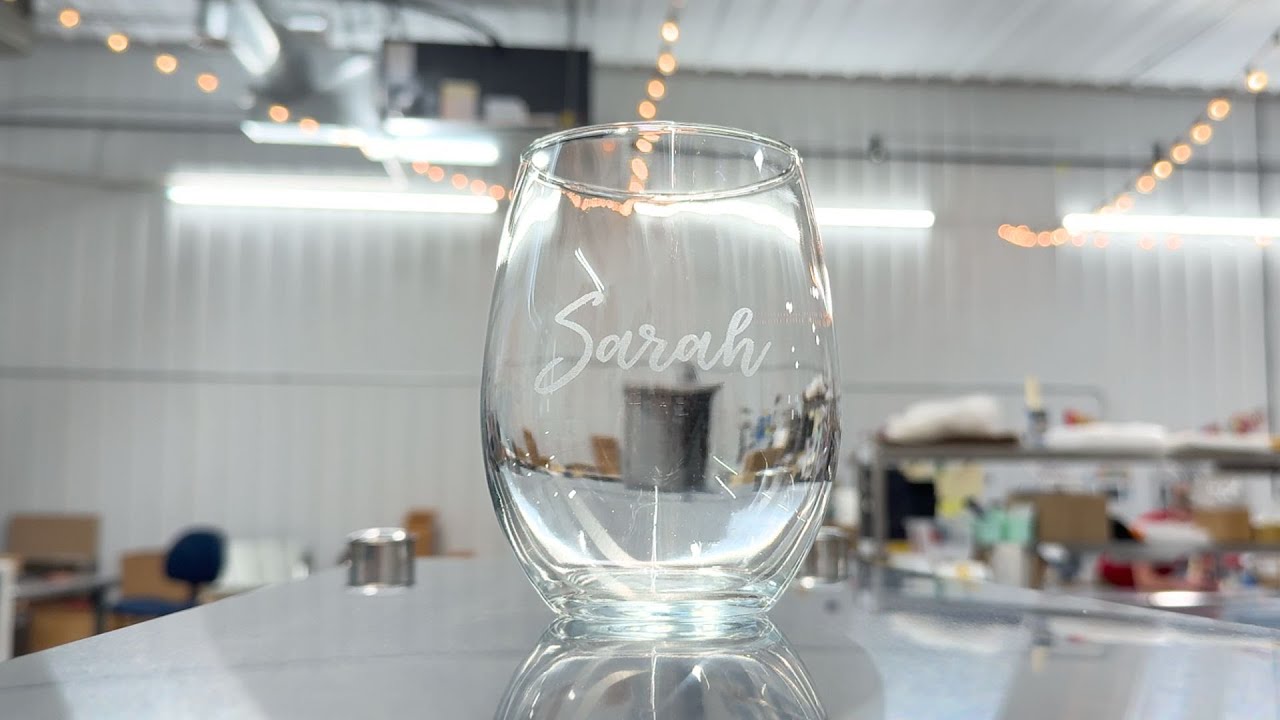 Personalized Stemless Wine Glass