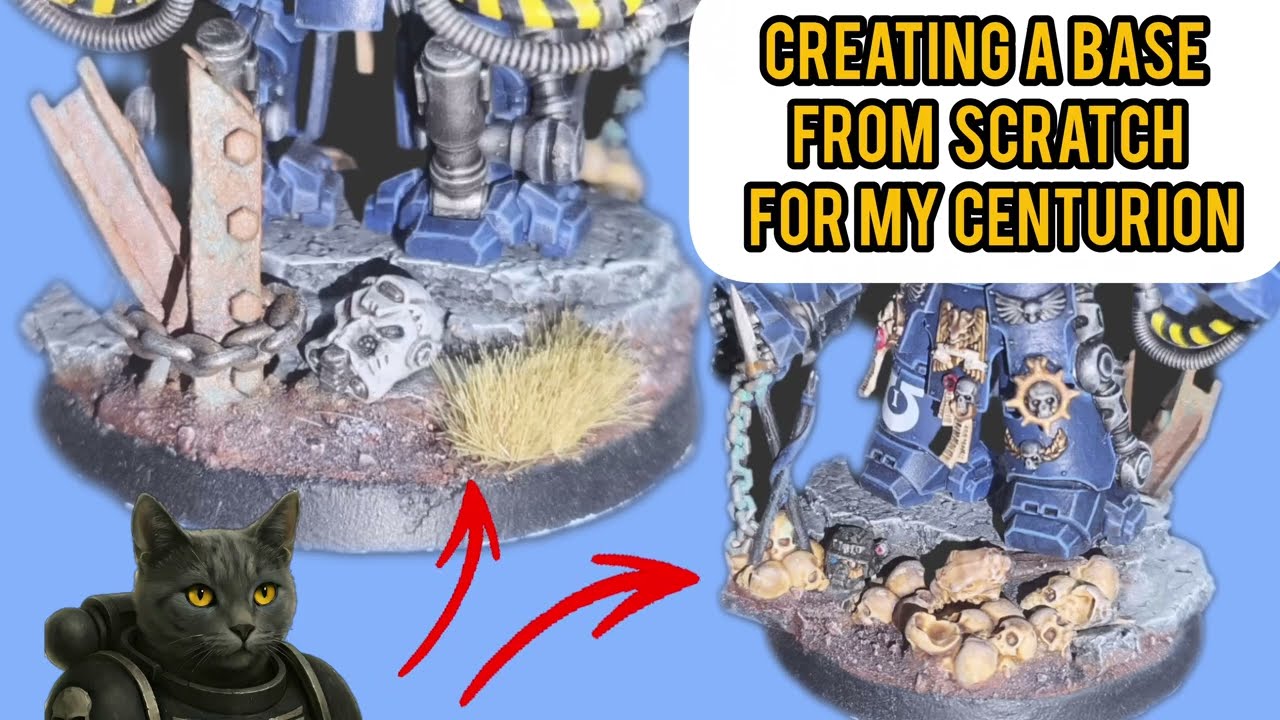 How to make a base from scratch with cork and battle trophies